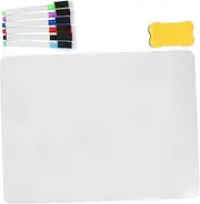 Tofficu 1 Set White Board Classroom Whiteboards for Students Handheld Whiteboard Personal Whiteboard Dry Erase Notepad Dry Erase Board Office Small Blackboard Rubber Magnet