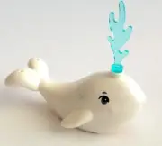 Lego White Whale with Sand Blue Eyes and Water Spout