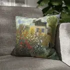 CUSHION COVER PILLOW CASE|CLAUDE MONET - THE GARDEN OF MONET AT ARGENTEUIL