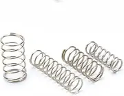 65Mn Steel Cylindrical Coil Backspring Compression Absorbing Pressure Compressed Spring Wire Diameter 0.2mm(10mm (10PCS),4mm)