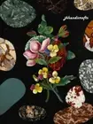 Black Marble Top Coffee Table Top Luxury Flowers Design Inlay Work Home Decor