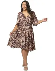 [Indigo Tonic] Nelly Flutter Sleeve Dress in Multi