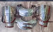Medieval Steel Armour Shoulder With Gorget Metal Knight Armour Wearable Costume