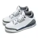 【NIKE 耐吉】休閒鞋 Air Jordan 3 Retro GS 大童 女鞋 白 灰 午夜藍 三代 復刻 AJ3(DM0967-140)