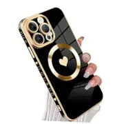 Magnetic for iPhone 14 Pro Max Case [Compatible with Magsafe] Cute Love Luxury