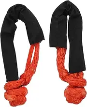 PLAFOPE Flexible Rope Shackles Protective Sleeves 2pcs for Recovery Rope Shackle Strap