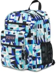 JANSPORT - Big Student - Mammoth Blue Shifter Geometric Design XL BACKPACK