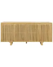 Classic Home Roya Oak Wood 4-Door Sideboard Buffet