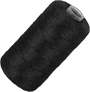 uxcell Nylon String Cord 1.5mm x 218 Yards Macrame Rope Braided Thread Twine String Smooth Beading Cord for Jewelry Making Supplies, DIY Craft, Black