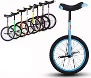 16/18/20 Inch Wheel Unisex Unicycle Heavy Duty Steel Frame and Alloy Rim, for Kid's/Adult's, Best Birthday Gift, 8 Colors Optional (Color : Black, Size : 20 Inch Wheel) Durable TDF