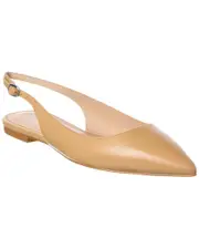 Stuart Weitzman Mara Leather Slingback Flat