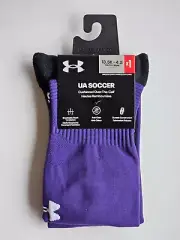 Under Armour U7801P1-Purple UA Soccer Over The Calf Socks 1 Pair Size 13.5K-4.5Y