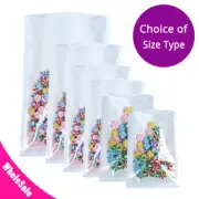 Wholesale Variety of Sizes for Clear White Heat-Sealable Open Top Pouch Bag C1