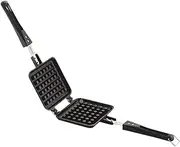Satre Online and Marketing Aluminium Waffle Maker, Non Stick, Gas Compatible, Waffle Pancake Maker, Press Plate Cooking Baking Tool