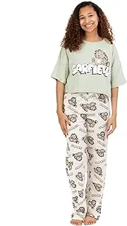 [Garfield] Womens Pyjamas Adults Lazy Tabby Cat Movie T-Shirt Trousers Pjs