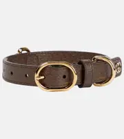 [Gucci] Gucci Interlocking G S/M faux leather dog collar
