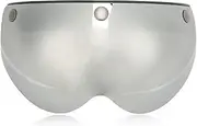 Helmet Visor, Motorcycle Helmet Visor with Metal Buckle and Retro Style Adjustable PC Buckle. A Great Sight to Ride? Silver