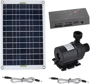 Binxind 1 Set 50W Solar Water Pump 800L/H DC12V Solar Water Fountain Pump Solar Fountain Pump