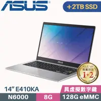 在飛比找PChome24h購物優惠-ASUS E410KA-0341WN6000 夢幻白 (N6