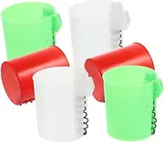 Kisangel 6pcs Fish Bait Lure Feeder Cup Abs Material Fishing Tackle Bait Thrower Cage