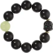 [LIFKOME] Ebony Bracelet Couple Bracelets Ebony Beads Chain Spacer Bead Beaded Locket Of The Lid Wood Beads Chain Jewelry Wooden Bracelets Buddhist Beads Pendant Bead Chains Black