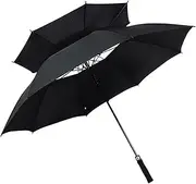 Golf Umbrella Double Canopy Vented Umbrella Sturdy Large Gift Auto Open Windproof for Sports Family Travel Outdoor Doorman
