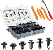 FOUNDCOOL 125PCS Car Retainer Clips Trim Plastic Fasteners Rivet Push Pins Molding Body Bumper Door Trim Panel Fender Clips Removal Tools Kit for GM Ford Toyota Honda etc