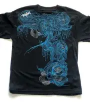 New RipCurl Boys "Draino" T-Shirt Black - M (10/12)