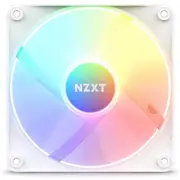 NZXT F120 Core RGB White 120mm RGB FAN, Single pack, Requires NZXT RGB lighting Controller [RF-C12SF-W1]