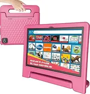 10.1" Kids Tablet Android 14 | 64GB Octa-Core 8GB RAM | Shockproof Case & Parental Control | 12H Fast Charge | HD Display w/Google Kids Space & Educational Apps | WiFi 6/Bluetooth/GPS | Ages 3-12