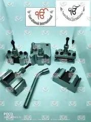 5 Piece Set T37 Quick Change Tool Post with 2 Standard,1 boring,1 parting holder