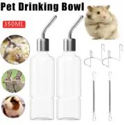 5PCS Rabbit Hamster Pet Water Drinking Bowl Bottle Feeder for Guinea Pig 350ML