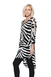 Animal Stripe Tunic--THRE-17907