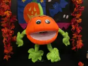 Blacklight Pumpkin Patch Puppet with Vines- Autumn Harvest Orchard Ministry