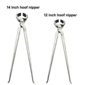 Hoof Nipper 12" 14" GE Original Vanadium Steel Farrier Tool Dull Finish 2pcs