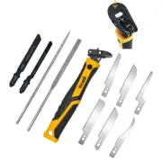 : 10-In-1 Model Craft Hand Saw & File Set. DIY Mini Razor Saw&File Kit for Ha...