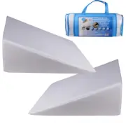 2 x Hypoallergenic Wedge Pillow Memory Foam Neck Back Leg Support Acid Reflux