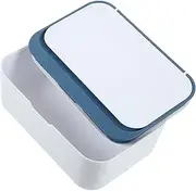 TIDTALEO Wipes Box Wipes Storage Container for Wipes Tissue Refillable Wet Wipes Dispenser Single Handed Use Tissue Holder for Home Travel