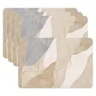 Placemats Set of 6-12 X 18 Inch, Rubber Placemats Non-Slip Heat Resistant Din...
