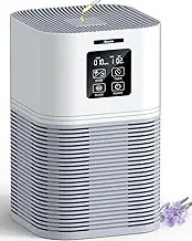 VEWIOR Air Purifiers for Home, HEPA Air Purifiers for Large Room up to 1200 sq.ft, H13 True HEPA Air Filter with Fragrance Sponge 6 Timers Quiet Air Cleaner for Pet Dander Wildfire