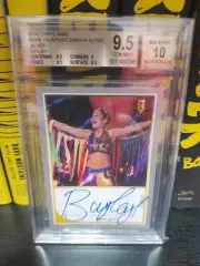 2016 Topps WWE Road To Wrestlemania BAYLEY RC 1ST AUTO SILVER #18/25 BGS 9.5