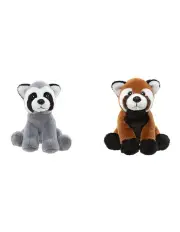 [CHARLIE BEARS] Cuddle Cub Raccoon & Red Panda Plush Toy 14cm 2 Pack