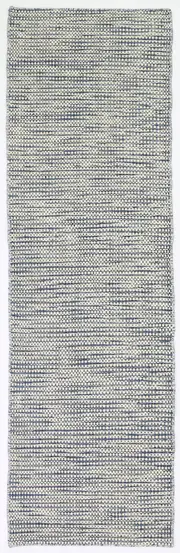 Scandi Blue Reversible Wool Runner Rug