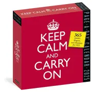 2025 Calendar Keep Calm and Carry On Page-A-Day Boxed Workman Publishing