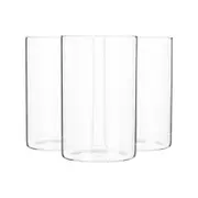 Argon Tableware 3 Piece Minimalistic Storage Jar Set - Round - 1 Litre