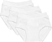 [Jack & Jill] Jack 'n Jill Boys 100% Combed Cotton Briefs In Solid White (3 Pack) Size 16