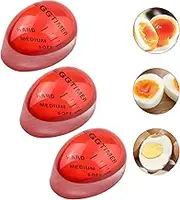MYTOAU 3Pcs Egg Timer Resin Kitchen Timer,Egg Color Changing Timer,Visual Time Hard Boiled Egg Timers Change in Color Estimates Degree of Doneness Inside The Egg