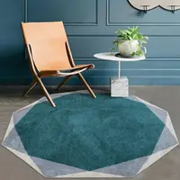 在飛比找樂天市場購物網優惠-地毯 後現代輕奢客廳茶幾圓形小地毯大 復古北歐樣板房間臥室床