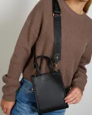 [Ava And Ever] Ava And Ever Women's Amira Messenger Bag in Black One Size Black