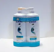Dove Moisturizing Shampoo & Conditioner Set w/Pump Daily Moisture 40 oz. Bottles